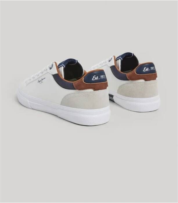 Pepe Jeans Klassieke witte schoenen White Heren