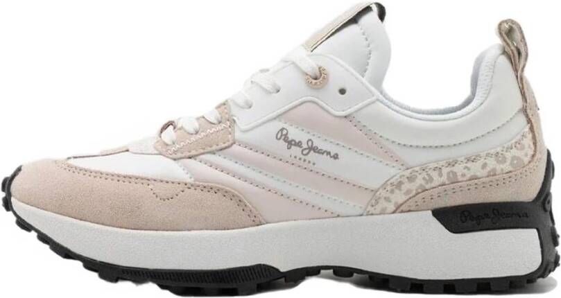 Pepe Jeans Lucky Print Sneakers Beige Dames