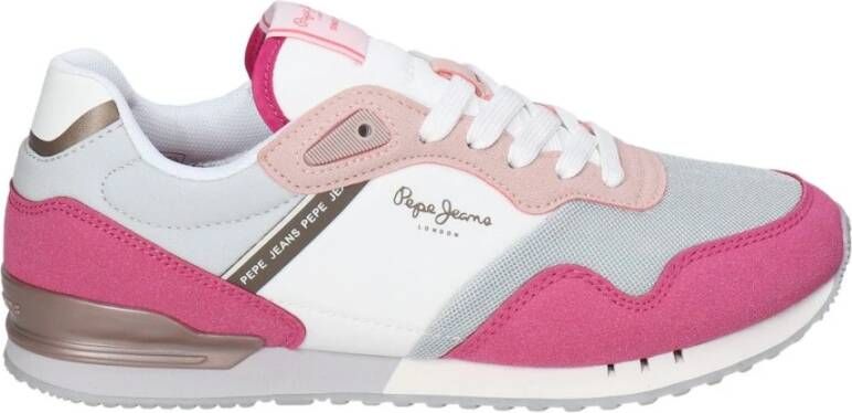 Pepe Jeans Modieuze Sportschoenen Pink Dames