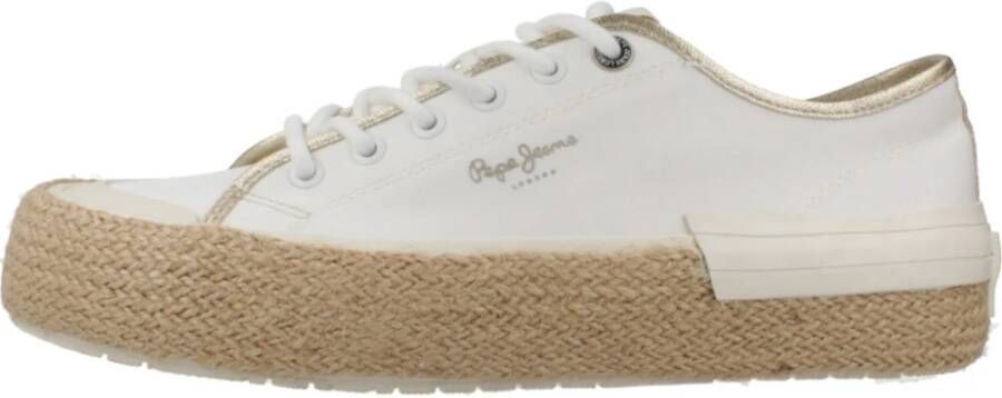 Pepe Jeans Stijlvolle Sneakers Samoi MIX White Dames