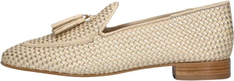 Pertini Beige Loafers met Kwastjes Beige Dames