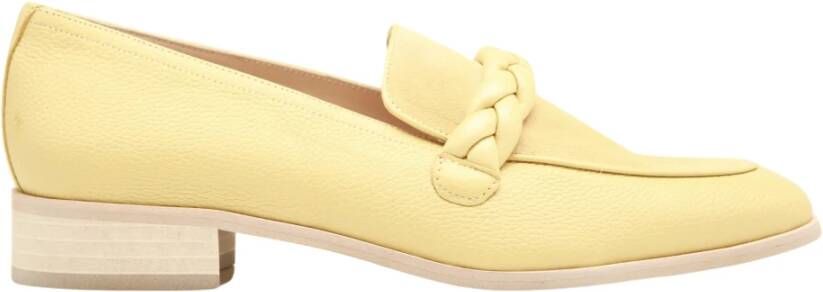 Pertini Gele Loafer Handgemaakt Comfortabele Stijlvolle Schoen Yellow Dames