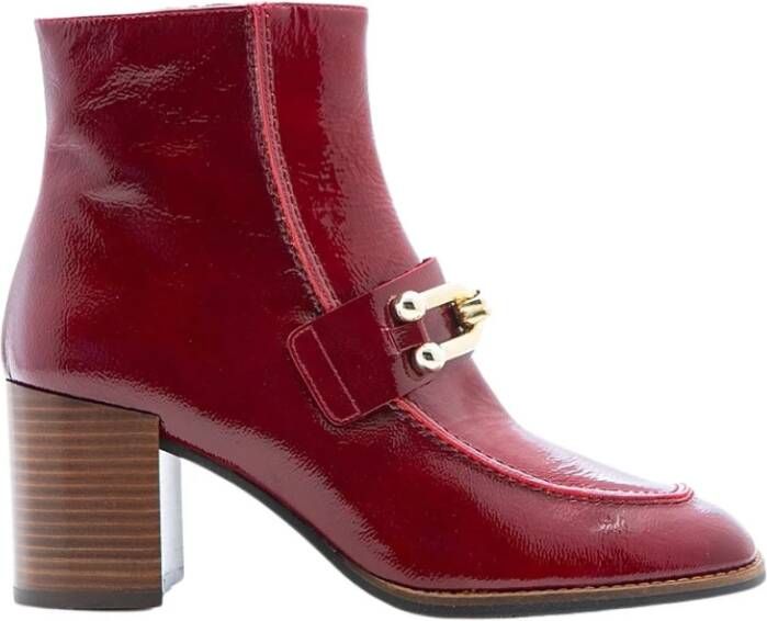 Pertini Rode lakleren Chelsea Boot Red Dames