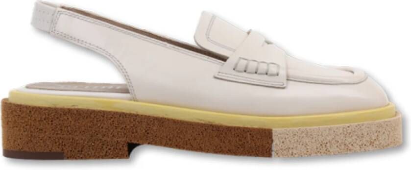 Pertini Stijlvolle Leren Loafer Beige Dames