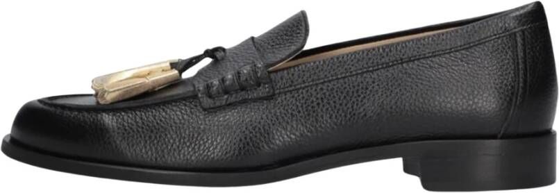 Pertini Zwarte Loafers met Kwastjes Black Dames