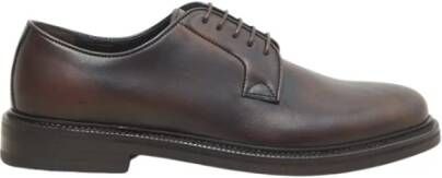 PESERICO Echt leren derby schoen Brown Heren