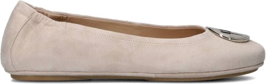 Peter Kaiser Beige Nubuck Ballerina Schoenen Beige Dames