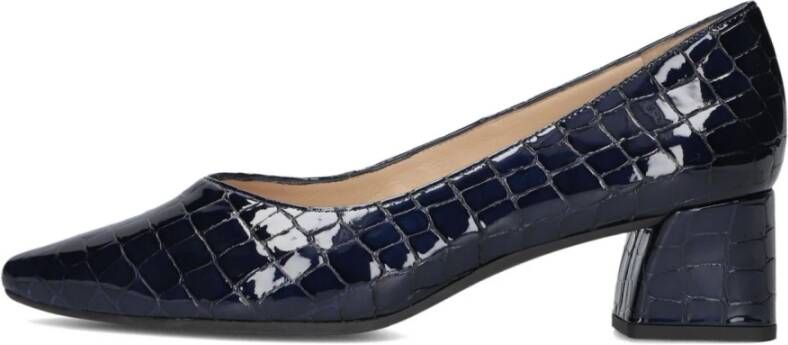 Peter Kaiser Elegante Croco Leren Pumps Blue Dames