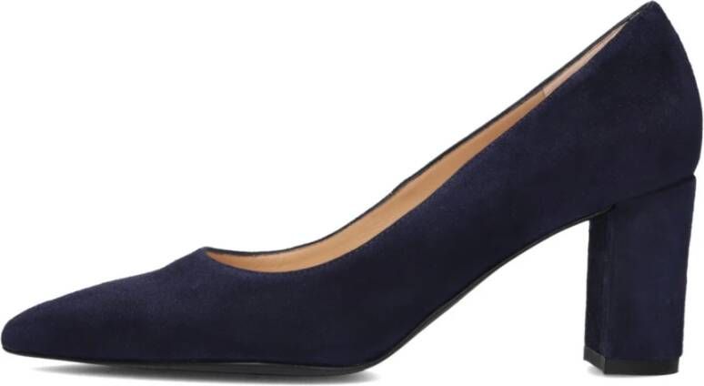 Peter Kaiser Elegante donkerblauwe suède pumps Blue Dames