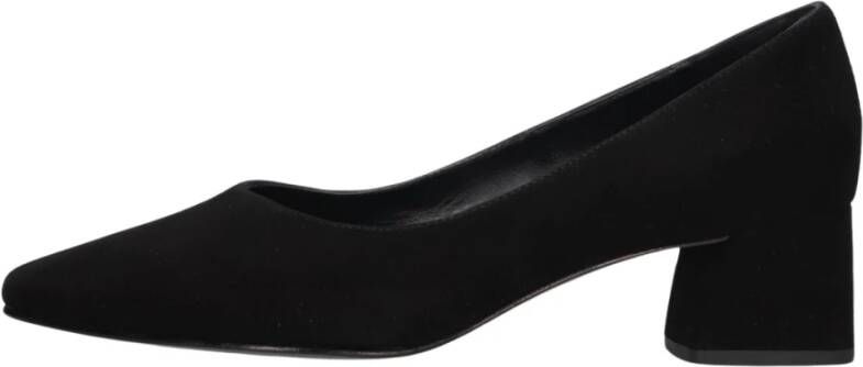 Peter Kaiser Zwarte Suède Pumps met Puntneus Black Dames