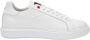 Peuterey Witte leren sneakers met rode details White Heren - Thumbnail 1