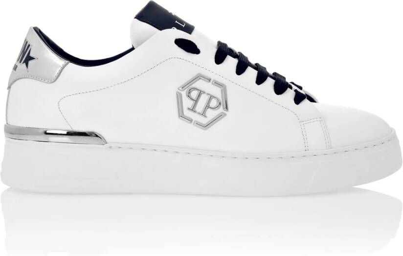 Philipp Plein Blauwe Leren Sneakers Blue Heren