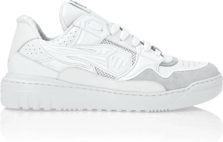 Philipp Plein Casual Sneakers in Paars White Heren