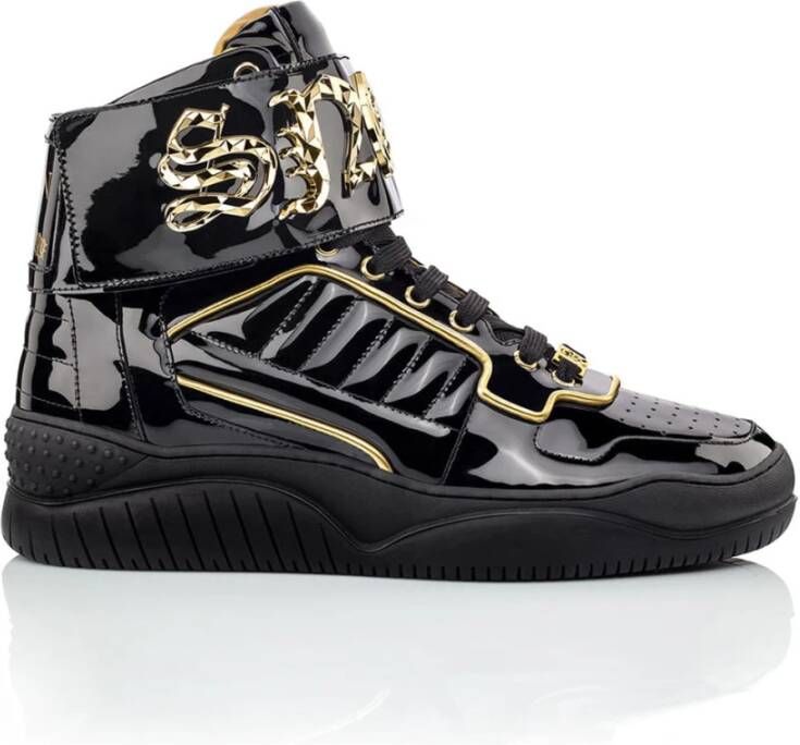 Philipp Plein Casual Sneakers met Uniek Ontwerp Black Heren