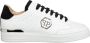 Philipp Plein Geperforeerde leren sneakers met contrast hiel White - Thumbnail 6