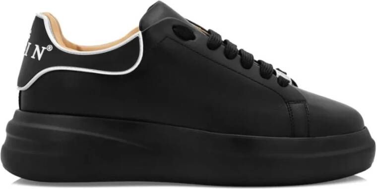 Philipp Plein Gedurfde Zwarte Platte Schoenen Black Heren