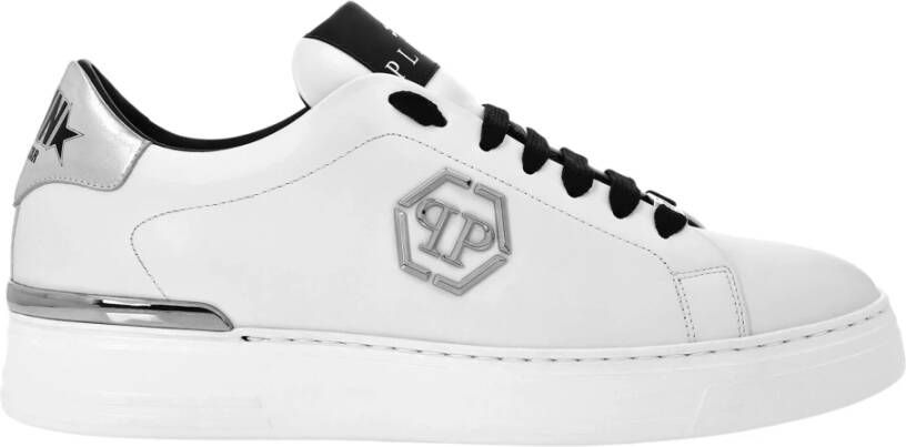 Philipp Plein Hexagon Low-Top Sneakers in Wit White Heren