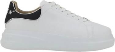 Philipp Plein Iconische Monogram Leren Sneakers met Gestructureerde Zool White Heren