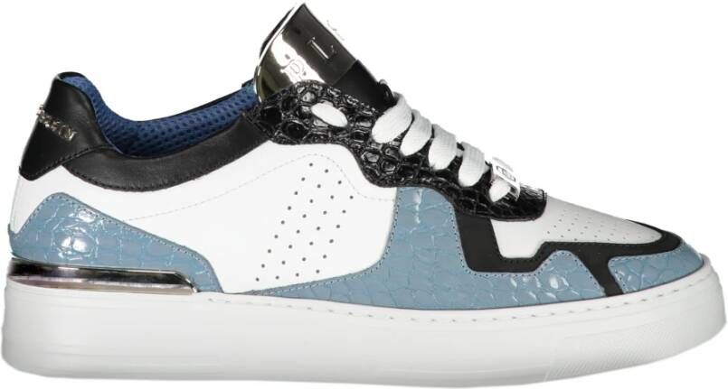 Philipp Plein Krokoprint Lage Sneakers Blue Heren