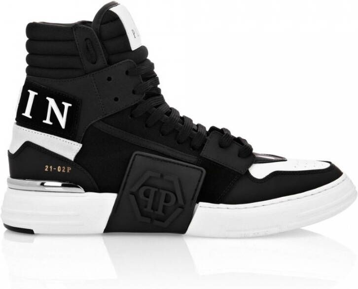 Philipp Plein Phantom Kick$ Hi Top Sneakers Zwart Heren