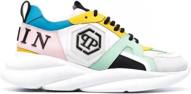 Philipp Plein Witte Casual Canvas Sneakers Multicolor Dames