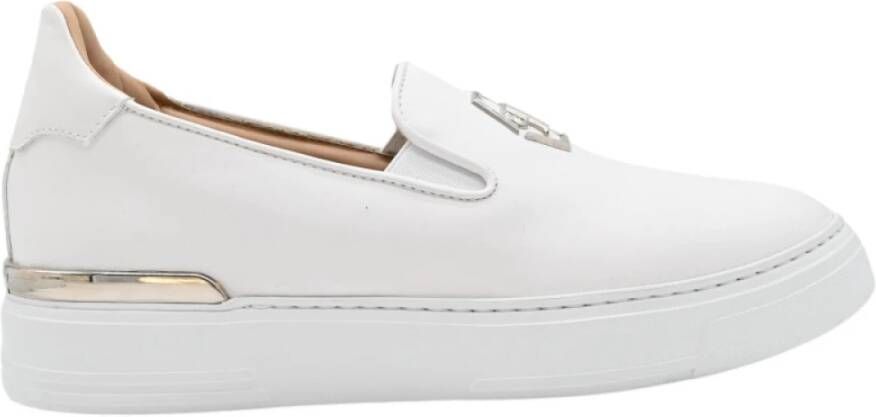 Philipp Plein Witte Diamanti en Skull Sneakers White Dames