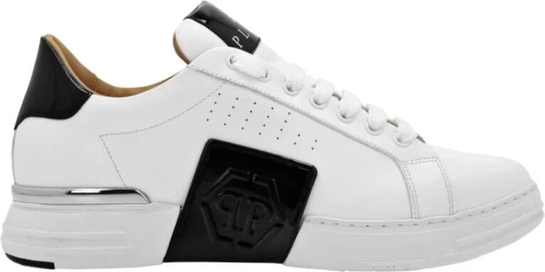 Philipp Plein Witte Phantom Kick$ Sneakers White Dames