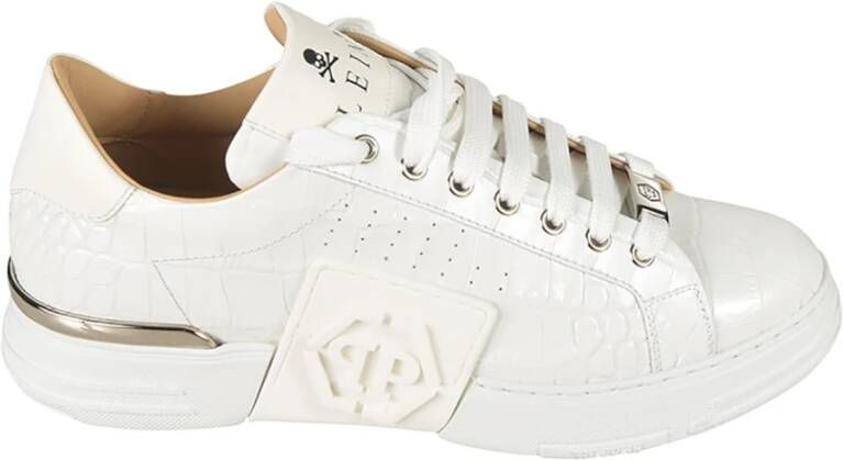 Philipp Plein Witte Sneakers Stijlvolle Schoenen White Heren