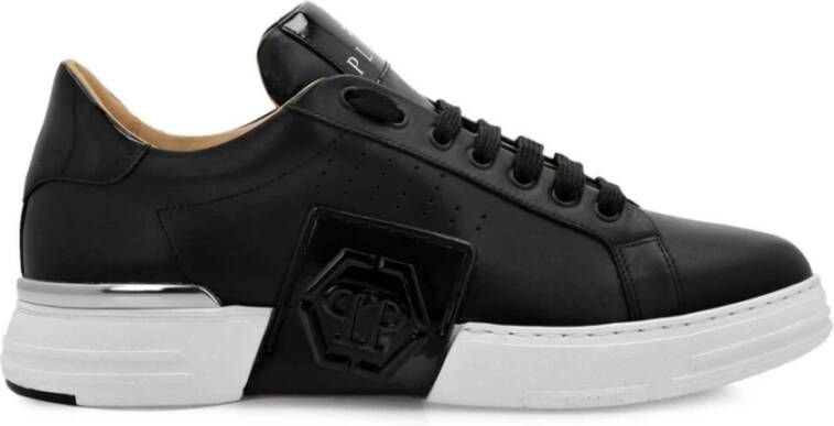 Philipp Plein Hexagon Phantom Kiks Zwarte Sneakers Zwart Heren