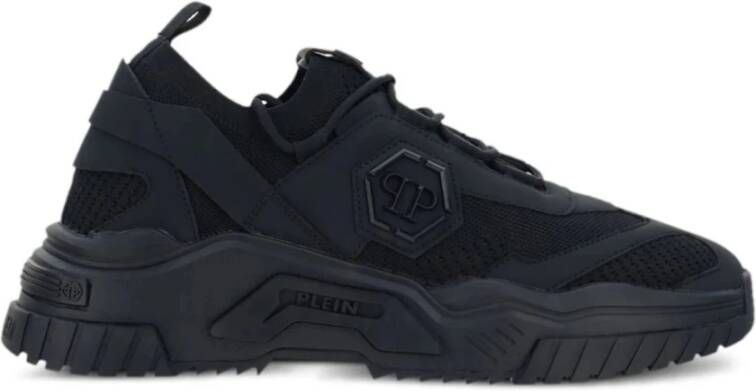 Philipp Plein Zwarte Predator Platte Schoenen Black Heren