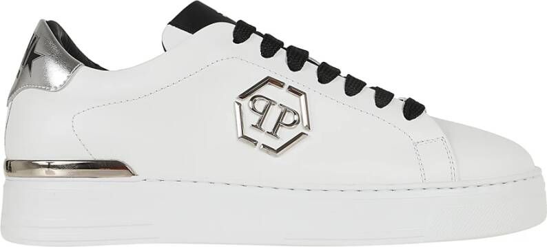 Philipp Plein Zwarte Sneakers voor Mannen White Heren