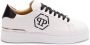 Philipp Plein Zwarte Vetersneaker met Rubberen Zool White Heren - Thumbnail 1