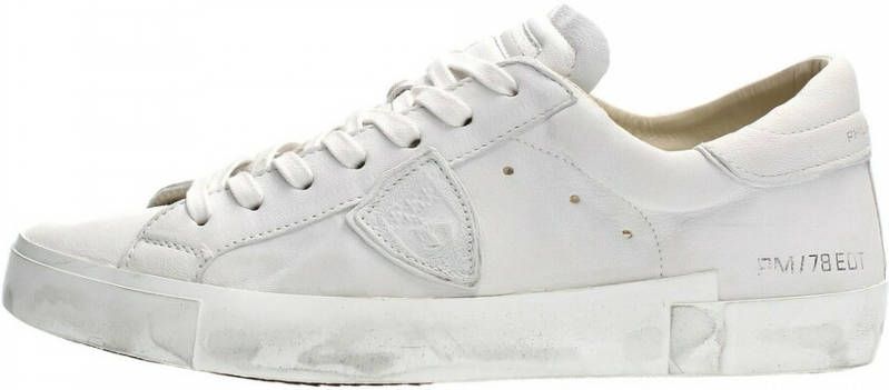 Philippe Model Witte Sneakers met Uniek Ambachtelijk Ontwerp White Heren