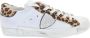 Philippe Model Animalier Lage Top Sneakers Wit White Dames - Thumbnail 1