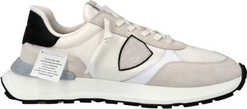 Philippe Model Stijlvolle witte sneakers voor heren Multicolor Heren