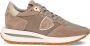 Philippe Model Beige Hardloopschoenen met Metallic Accenten Beige Dames - Thumbnail 1