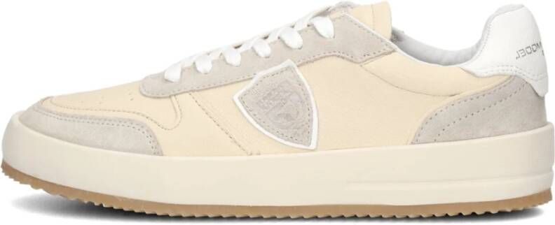 Philippe Model Beige Lage Sneakers Stijlvol Comfort Beige Heren