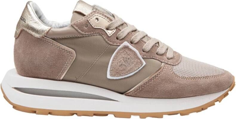 Philippe Model Beige Sneakers met Memory Foam Binnenzool Beige Dames