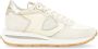 Philippe Model Beige Suède en Mesh Sneaker Beige Dames - Thumbnail 1