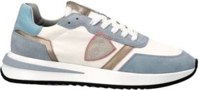 Philippe Model Blauw & Wit Tropez 2.1 Sneakers White Dames