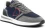 Philippe Model Blauw Grijs Nylon Suède Sneaker Multicolor Heren - Thumbnail 1