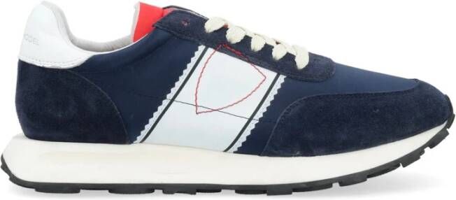 Philippe Model Blauw Wit Lage Top Sneakers Blue Heren