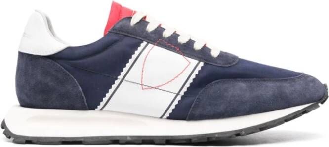 Philippe Model Blauw Wit Tour Low Sneakers Blue Heren