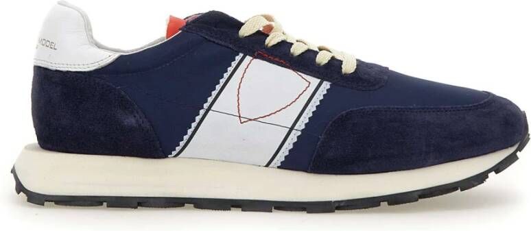 Philippe Model Blauwe Sneakers Parijs Stijl Blue Heren