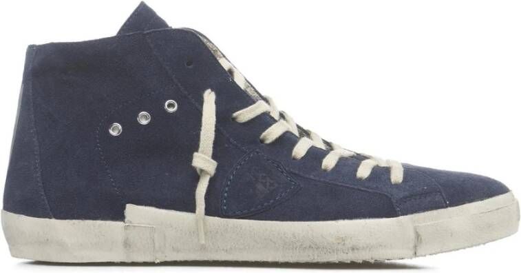 Philippe Model Blauwe Sneakers voor Heren Blue Heren