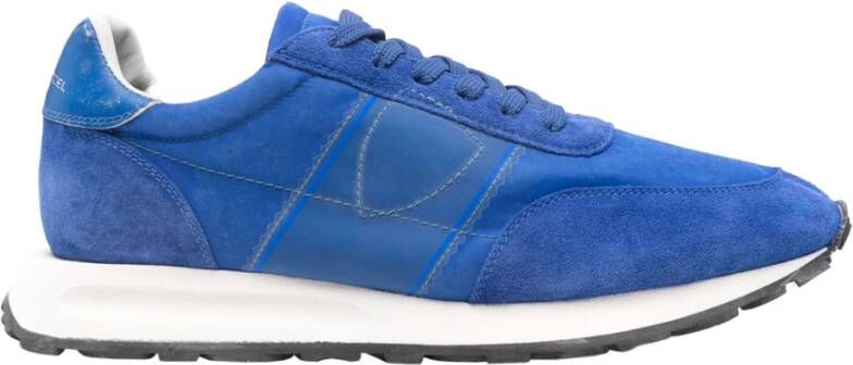 Philippe Model Blauwe Sportieve Chic Sneakers Blue Heren