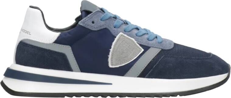 Philippe Model Blauwe Tropez 2.1 Sneakers met Contrasterende Details Blauw Heren