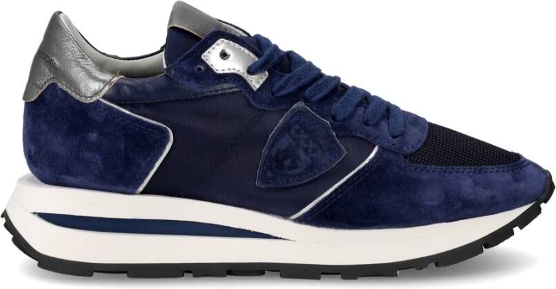 Philippe Model Hoge Lage Dames Sneakers Tropez Haute Blauw Dames