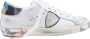 Philippe Model Camou Lage Sneakers in Wit en Blauw White Heren - Thumbnail 1