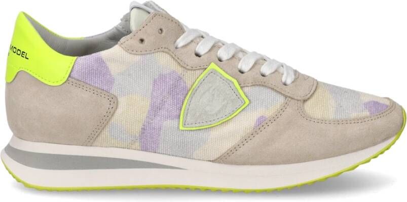 Philippe Model Verrijk je collectie met stijlvolle Sneaker Running Trpx Woman Beige Dames